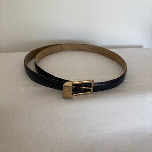 Anne Klein Navy Leather Belt